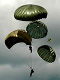 VITAL PARACHUTE: T-10R Chest type, reserve, 24-foot diameter, non-steerable